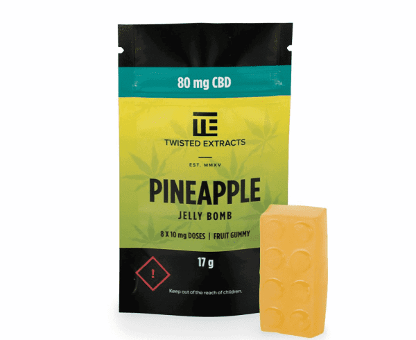 Twisted Extracts Pineapple CBD Jelly Bomb
