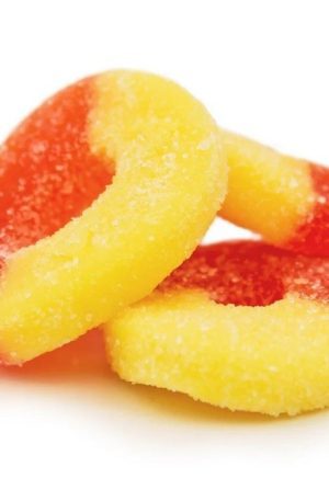 Delta-8-THC UK Peach Rings 600 mg Gummies